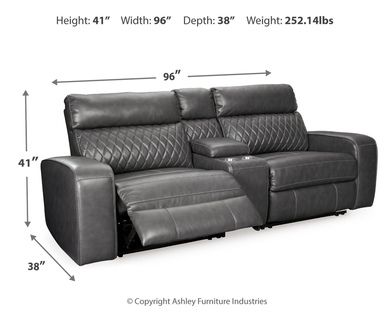 Samperstone - Power Reclining Sectional - Image 21