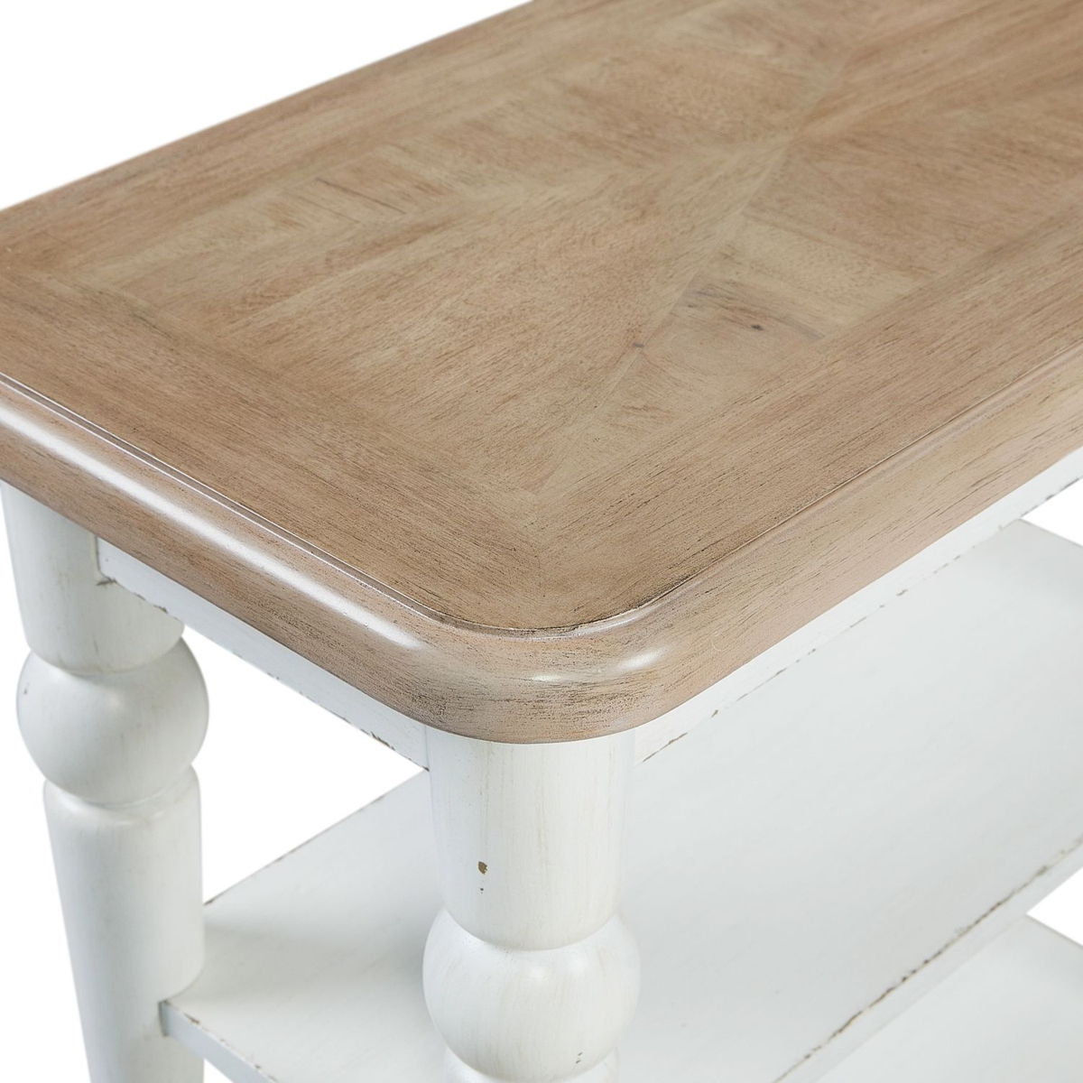 Turnberry Park - Chairside Table - Washed White - Image 2