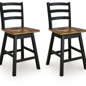 Wildenauer - Swivel Stool (Set of 2)