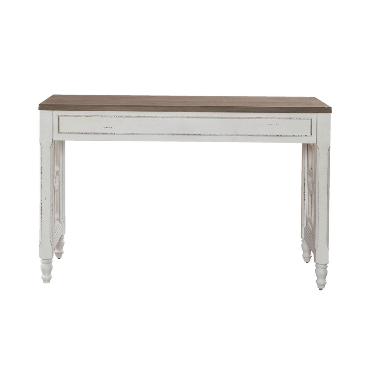 Magnolia Manor - L Writing Desk - Antique White - Image 2