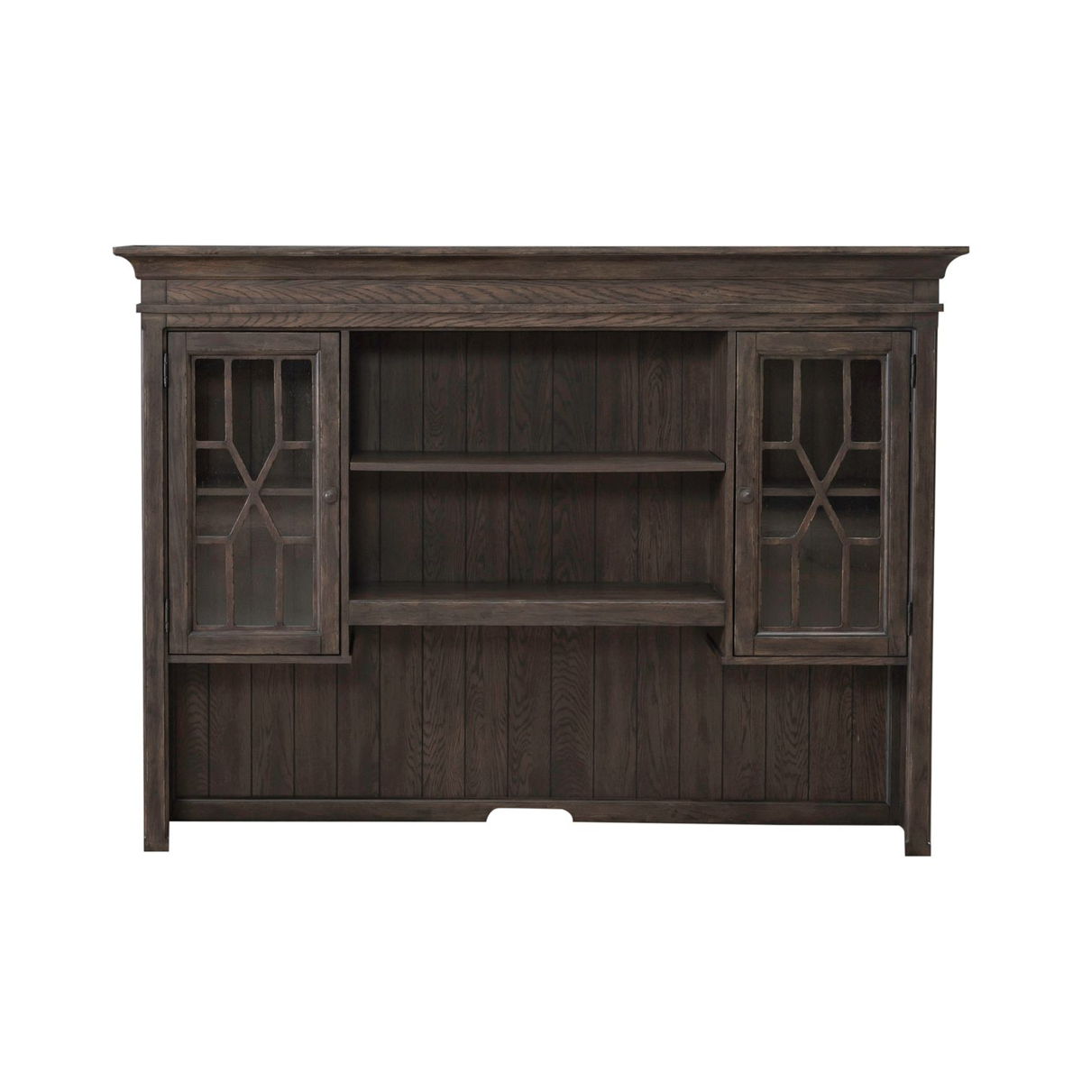 Paradise Valley - Executive Credenza Hutch - Saddle Brown - Image 2