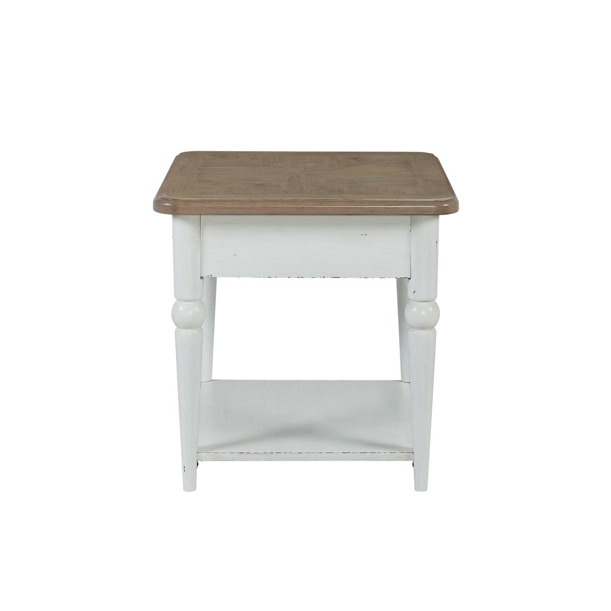 Turnberry Park - Rectangular End Table - Washed White - Image 6