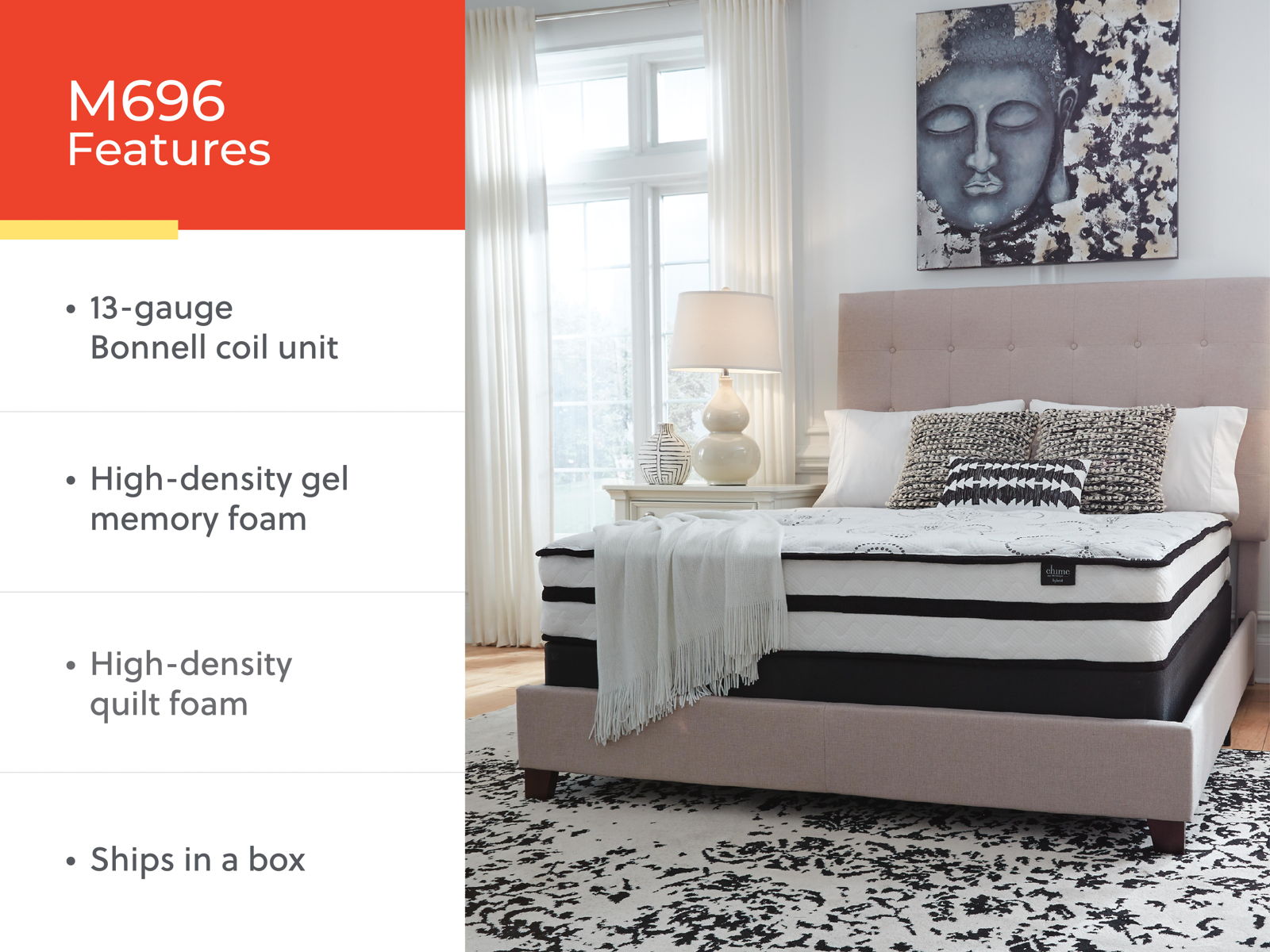 Chime 10 Inch Hybrid - Medium Hybrid Mattress - Image 15