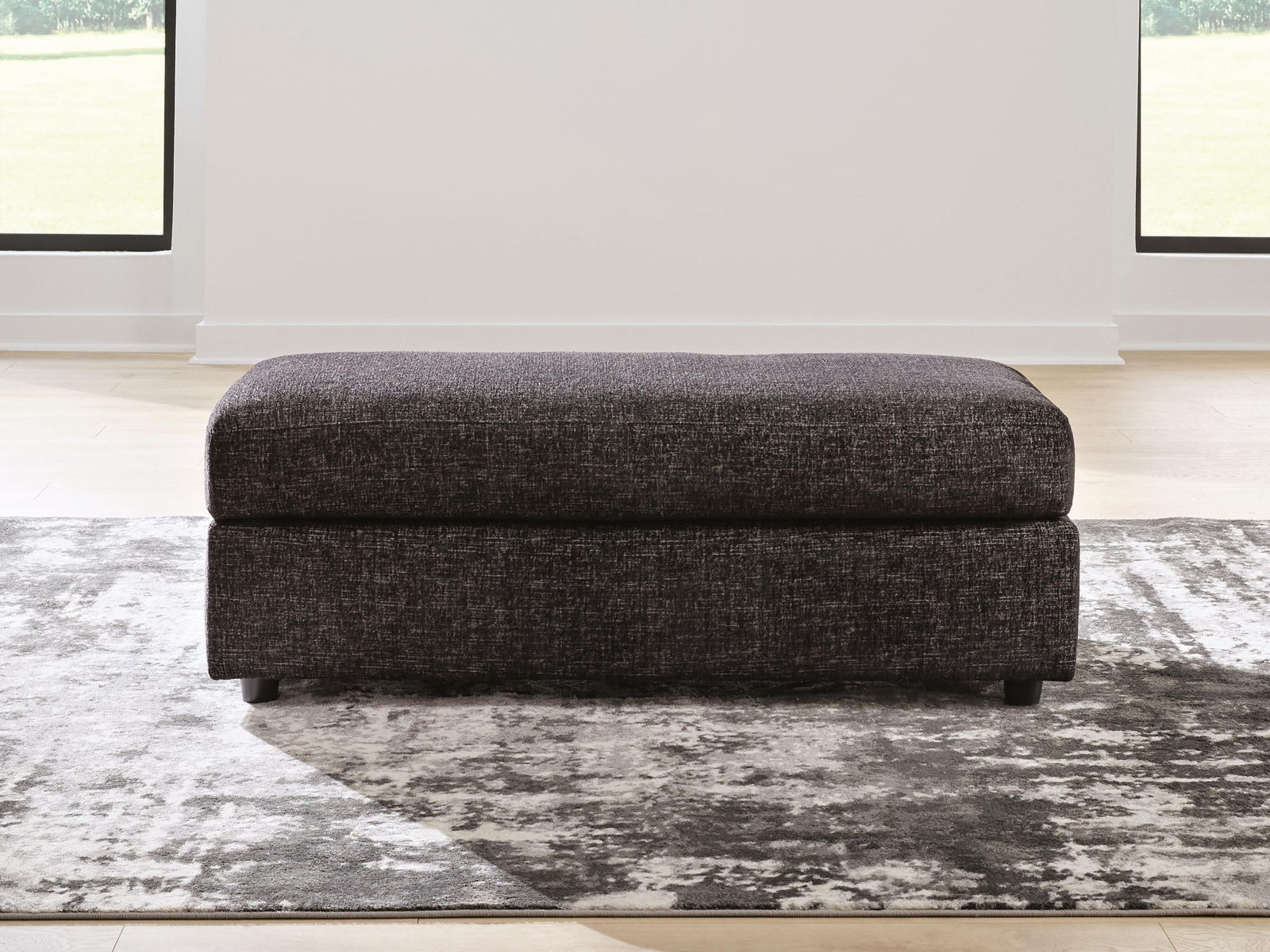 Lentiz - Oversized Accent Ottoman - Onyx - Image 3