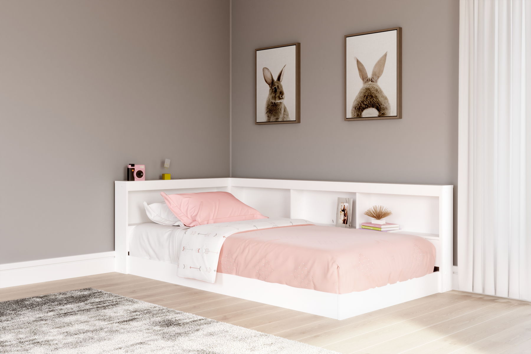 Piperton - Bookcase Storage Bed - Image 13