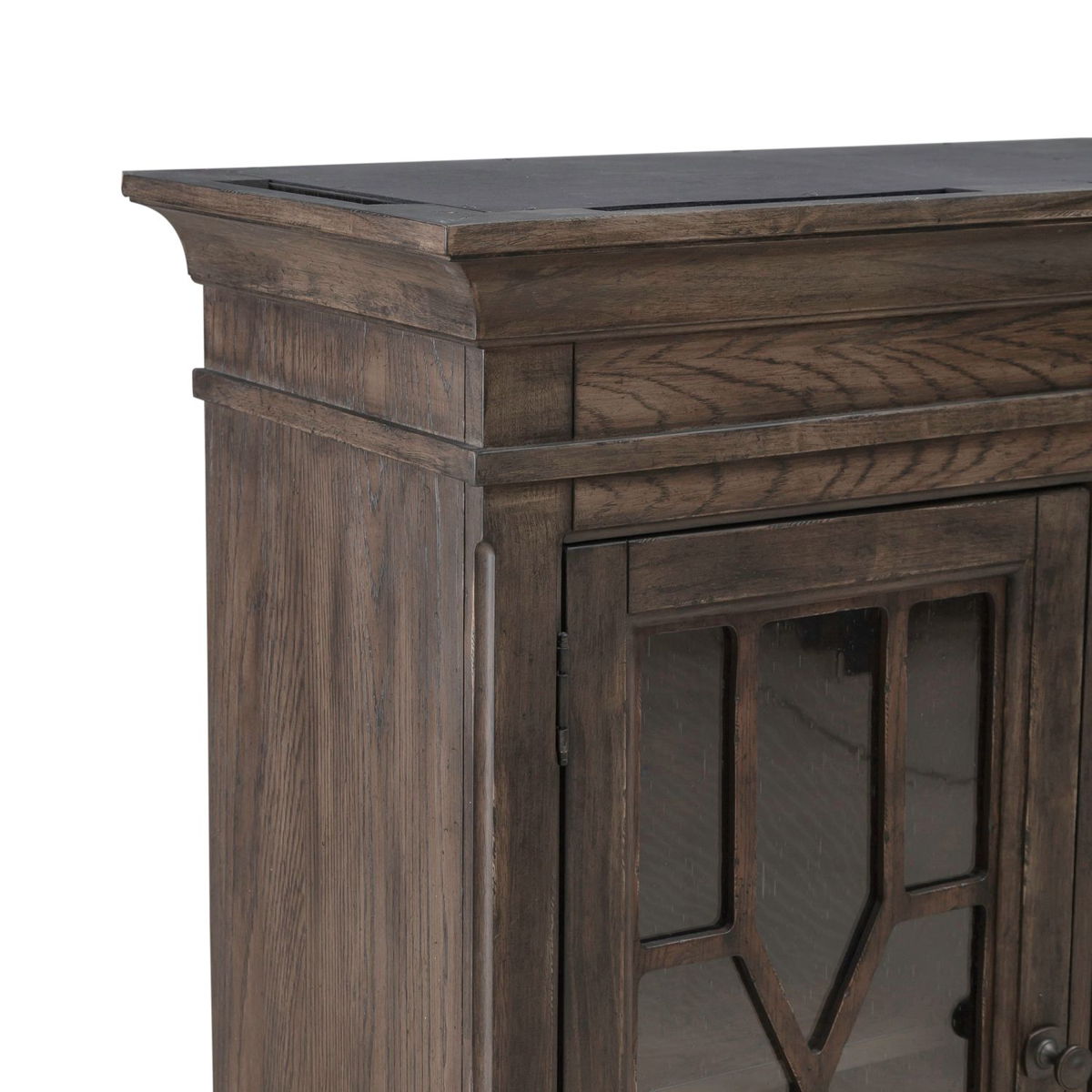 Paradise Valley - Executive Credenza Hutch - Saddle Brown - Image 5