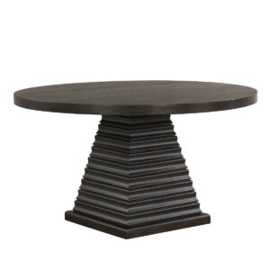 Plateau - 54" Round Dining Table - Top & Base - Dark Brown