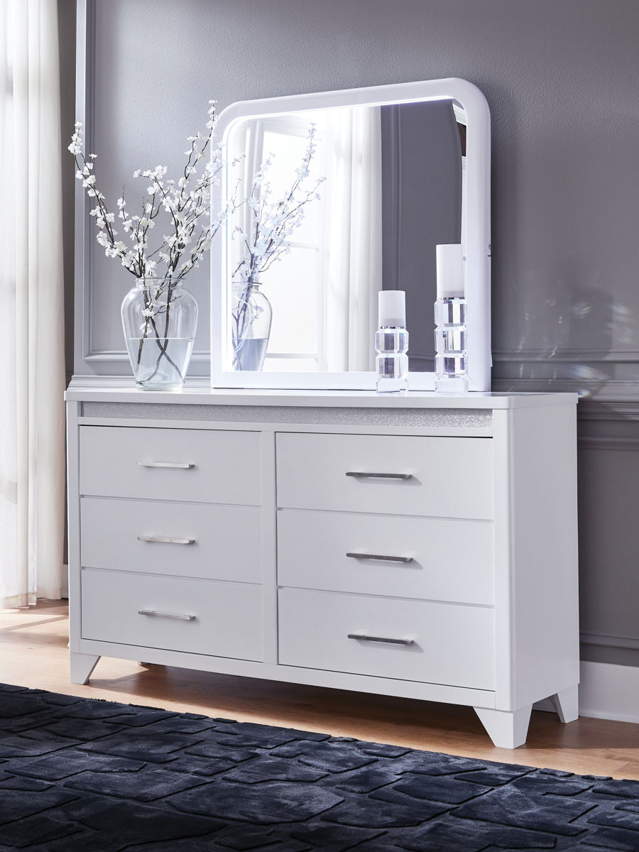 Jarlee - Dresser And Mirror - White - Image 2