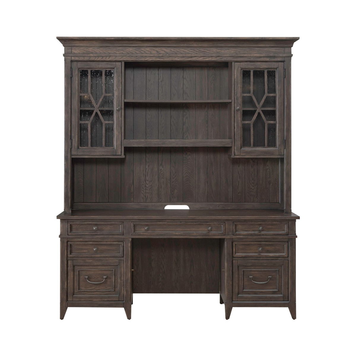Paradise Valley - Credenza & Hutch - Saddle Brown - Image 3