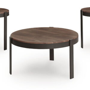 Horizon Hills - Occasional Table Set (Set of 3) - Brown / Black
