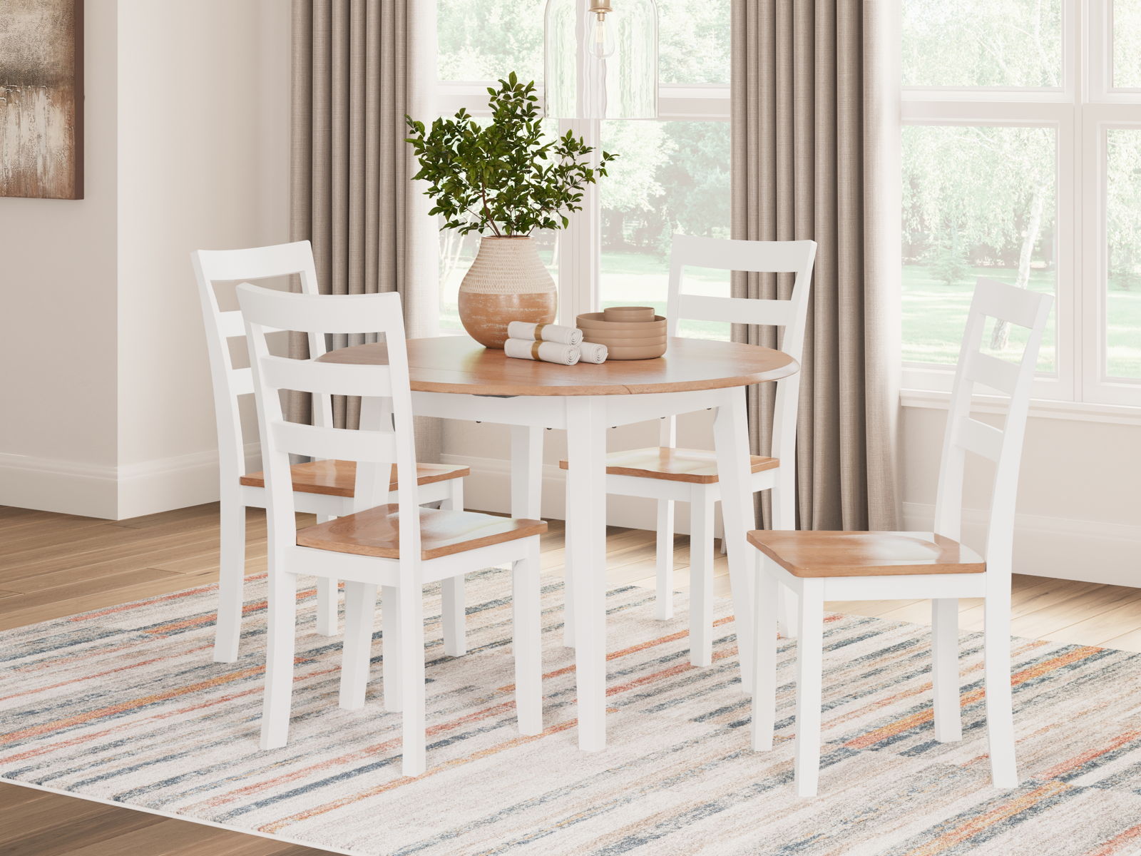 Gesthaven - Round Dining Room Drop Leaf Table - Image 21