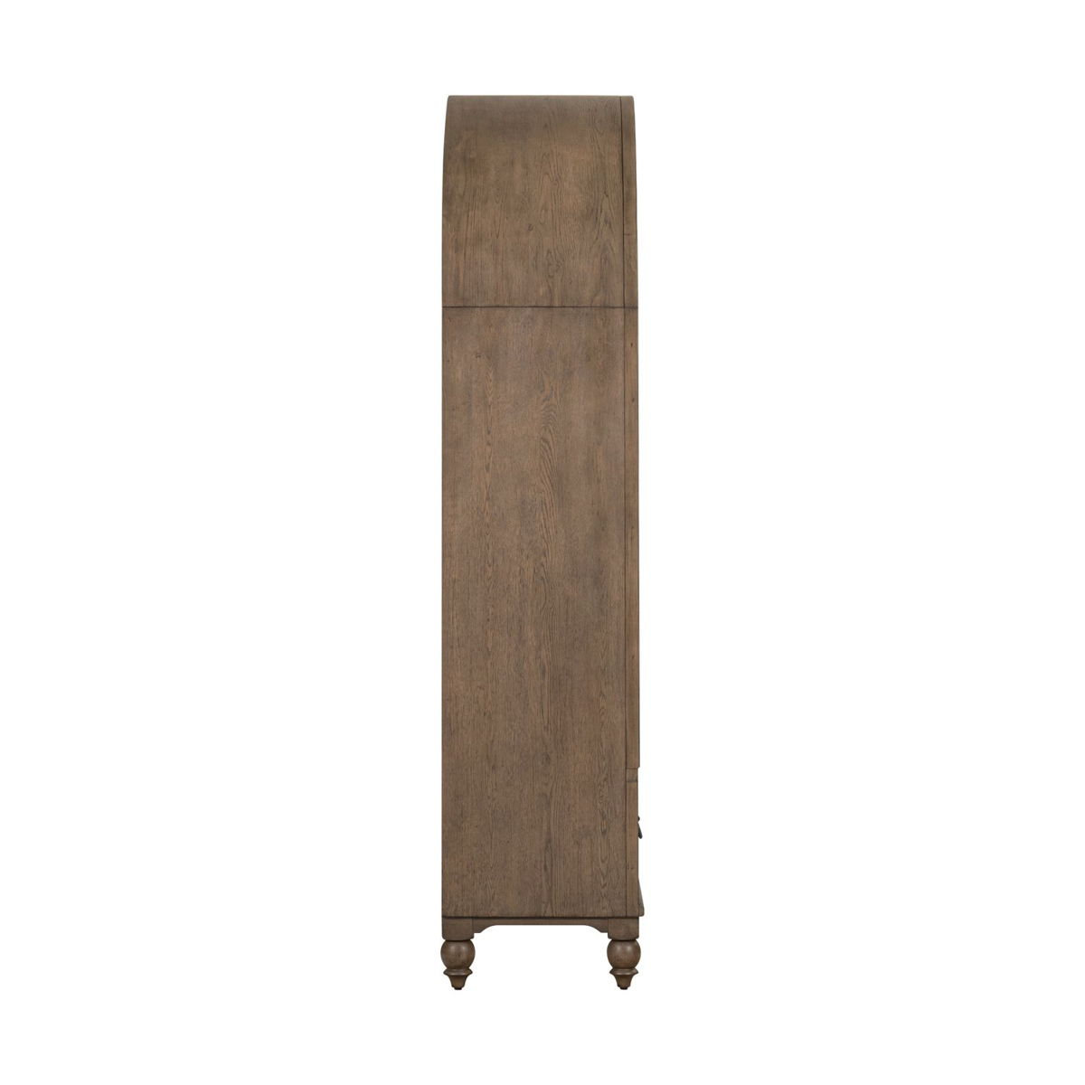 Americana Farmhouse - Arched Display Cabinet - Dusty Taupe - Image 3