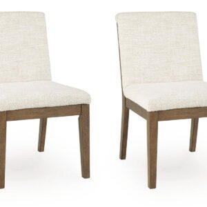 Marxmore - Dining Upholstered Side Chair (Set of 2) - Beige / Brown