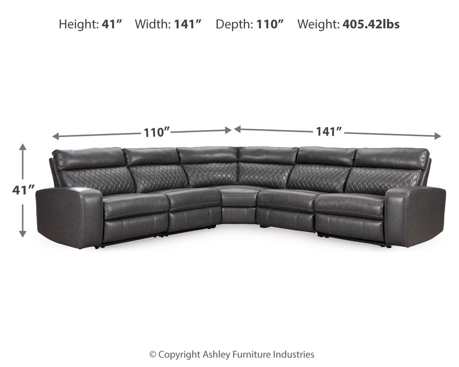 Samperstone - Power Reclining Sectional - Image 16