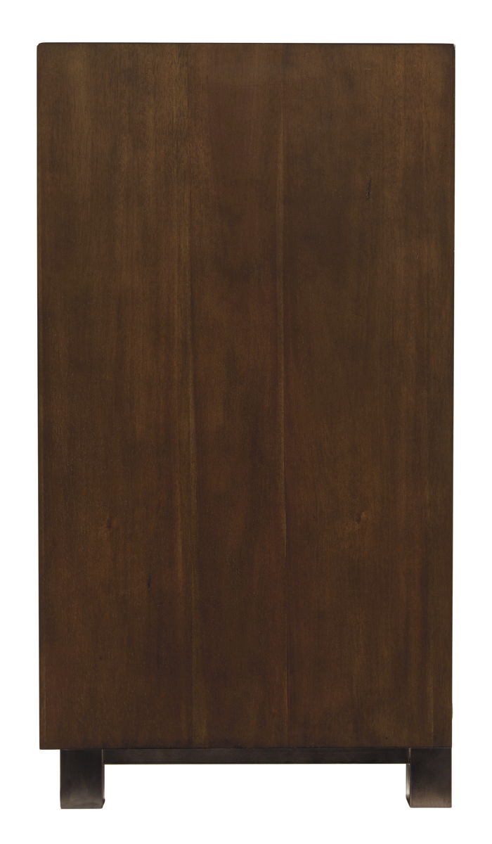 Starmore - 70" TV Stand With Glass/Stone Fireplace Insert - Brown - Image 2