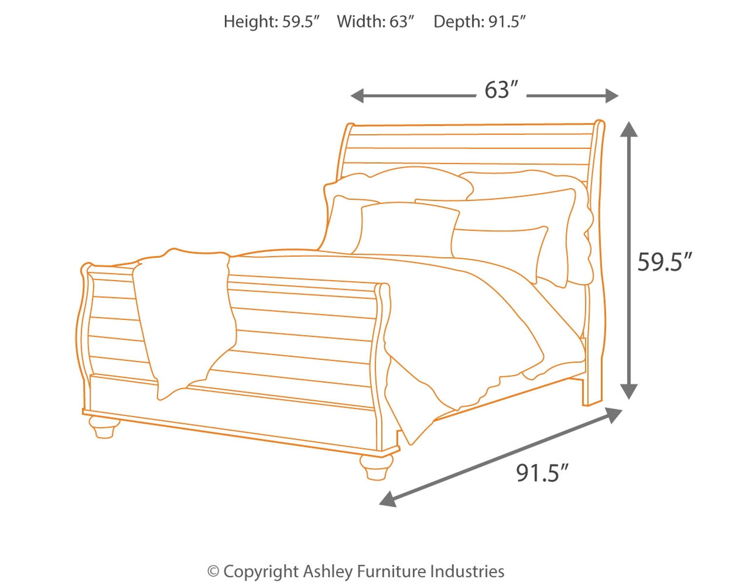 Willowton - Sleigh Bed - Image 7