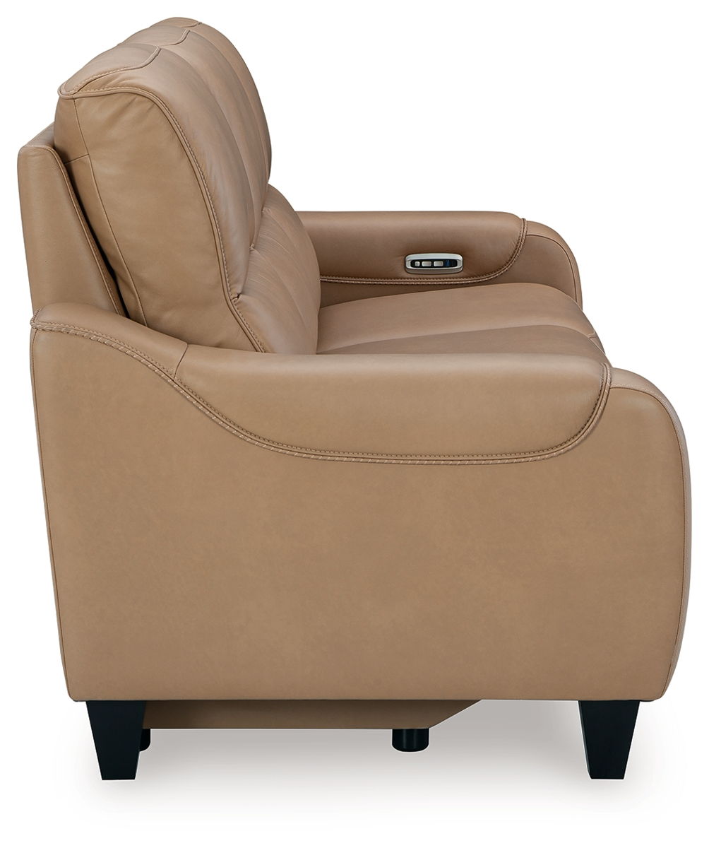 Mosswell - Power Reclining Sofa With Adj Headrest - Toffee - Image 3