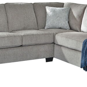 Altari - Right Arm Facing Corner Chaise With Sleeper 2 Pc Sectional - Alloy