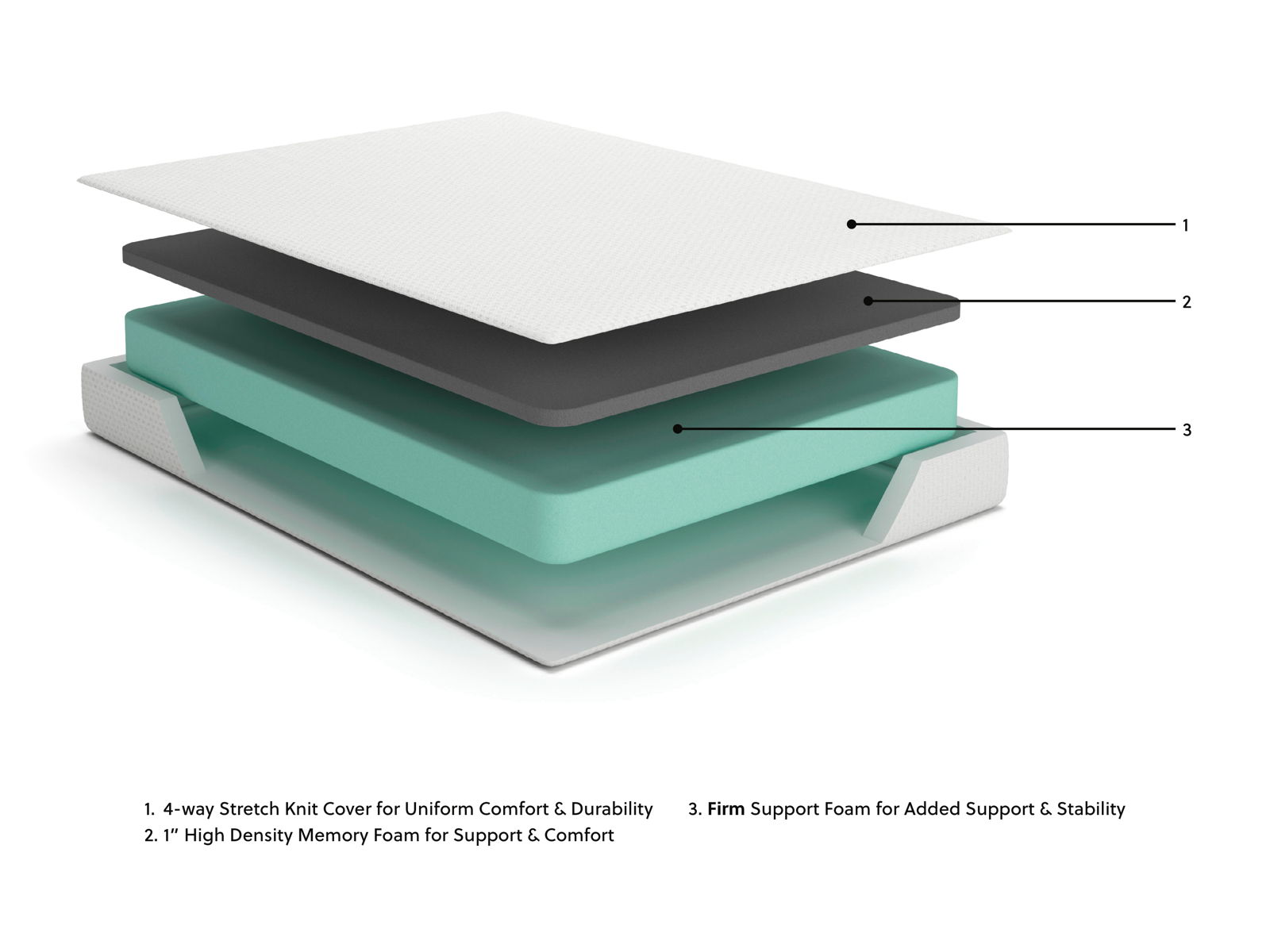 Chime 8 Inch Memory Foam - Medium Memory Foam Mattress - Image 19