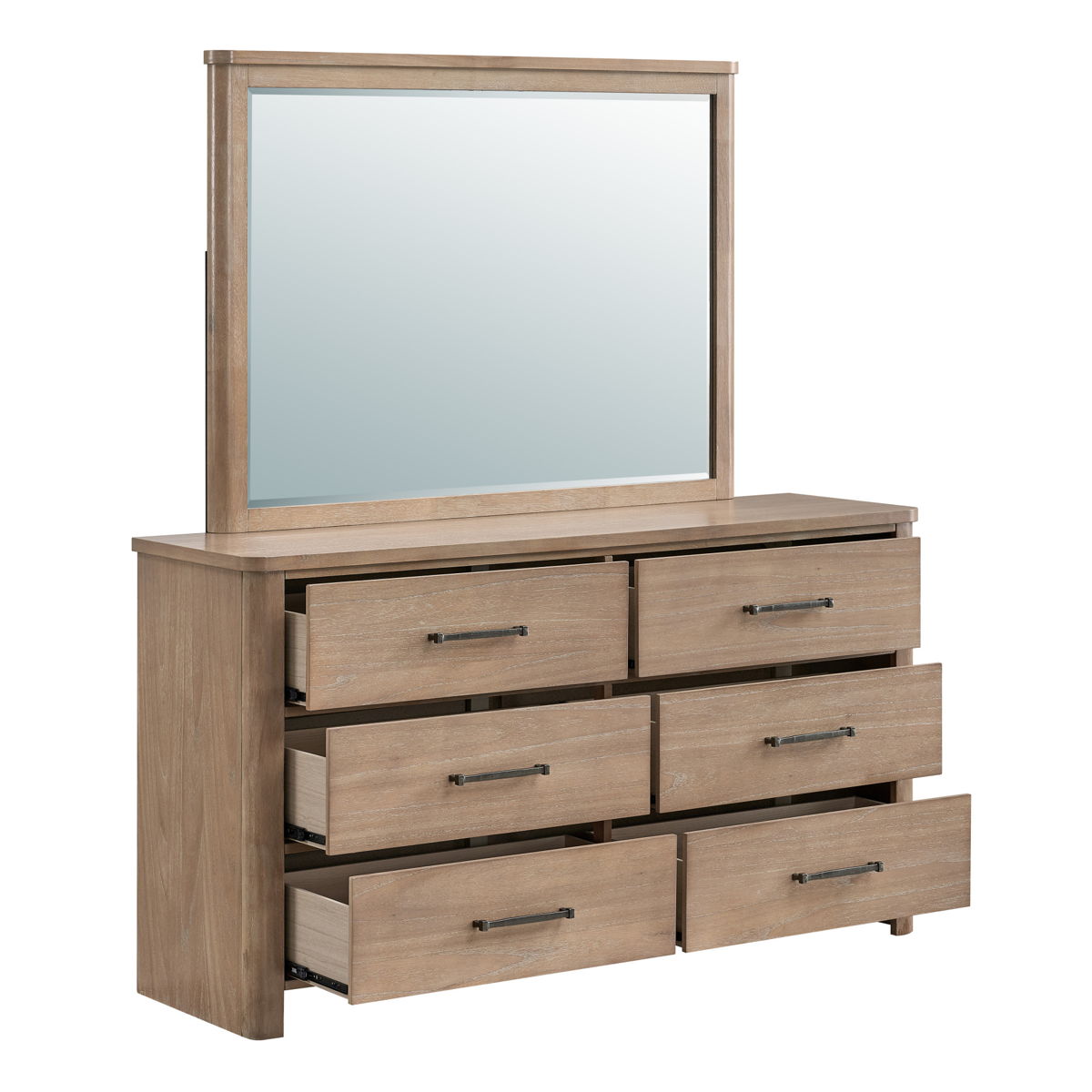 Anika - Mirror - Natural / Brown - Image 6