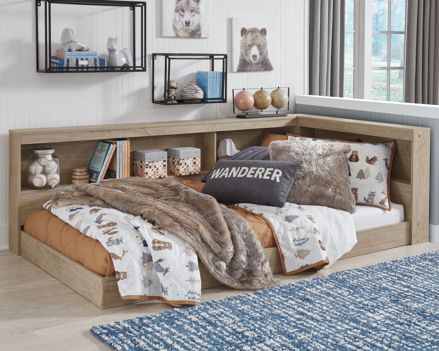 Oliah - Bookcase Storage Bed - Image 9