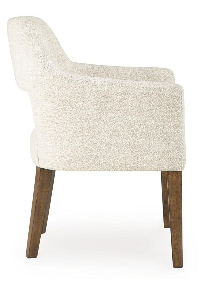 Marxmore - Dining Upholstered Arm Chair (Set of 2) - Beige / Brown - Image 5
