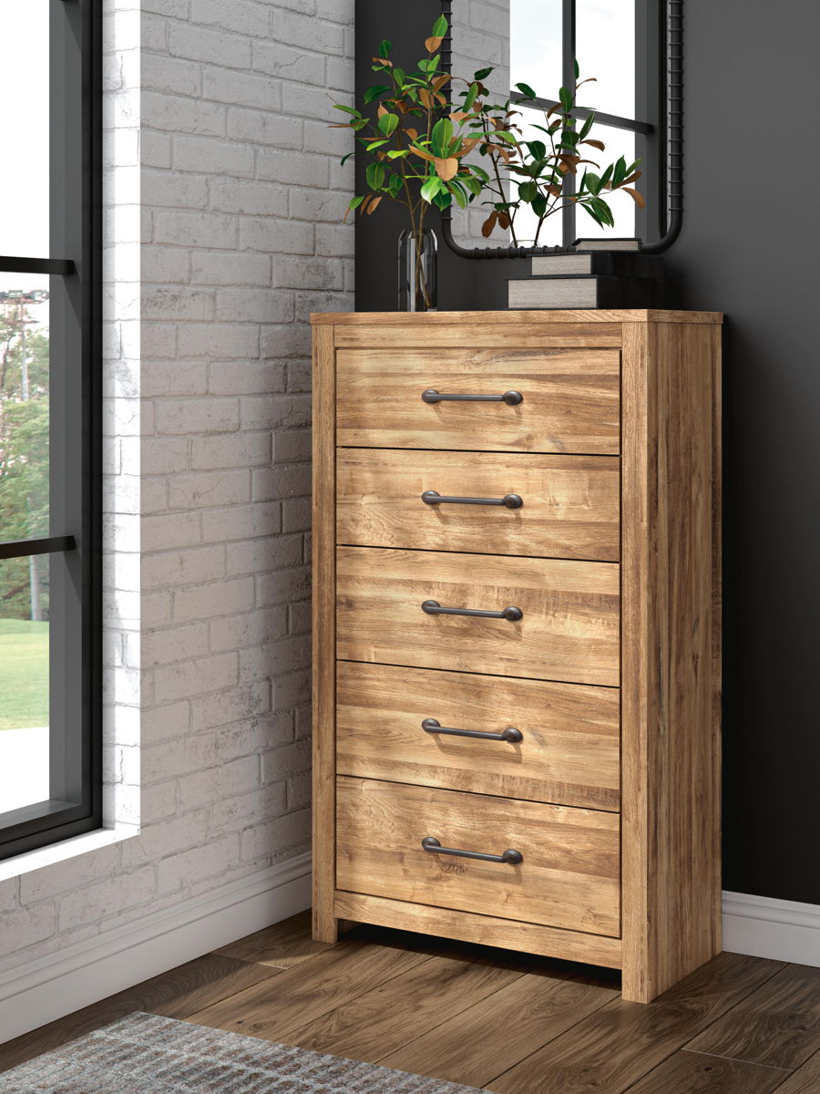 Maystonna - Five Drawer Chest - Brown - Image 10