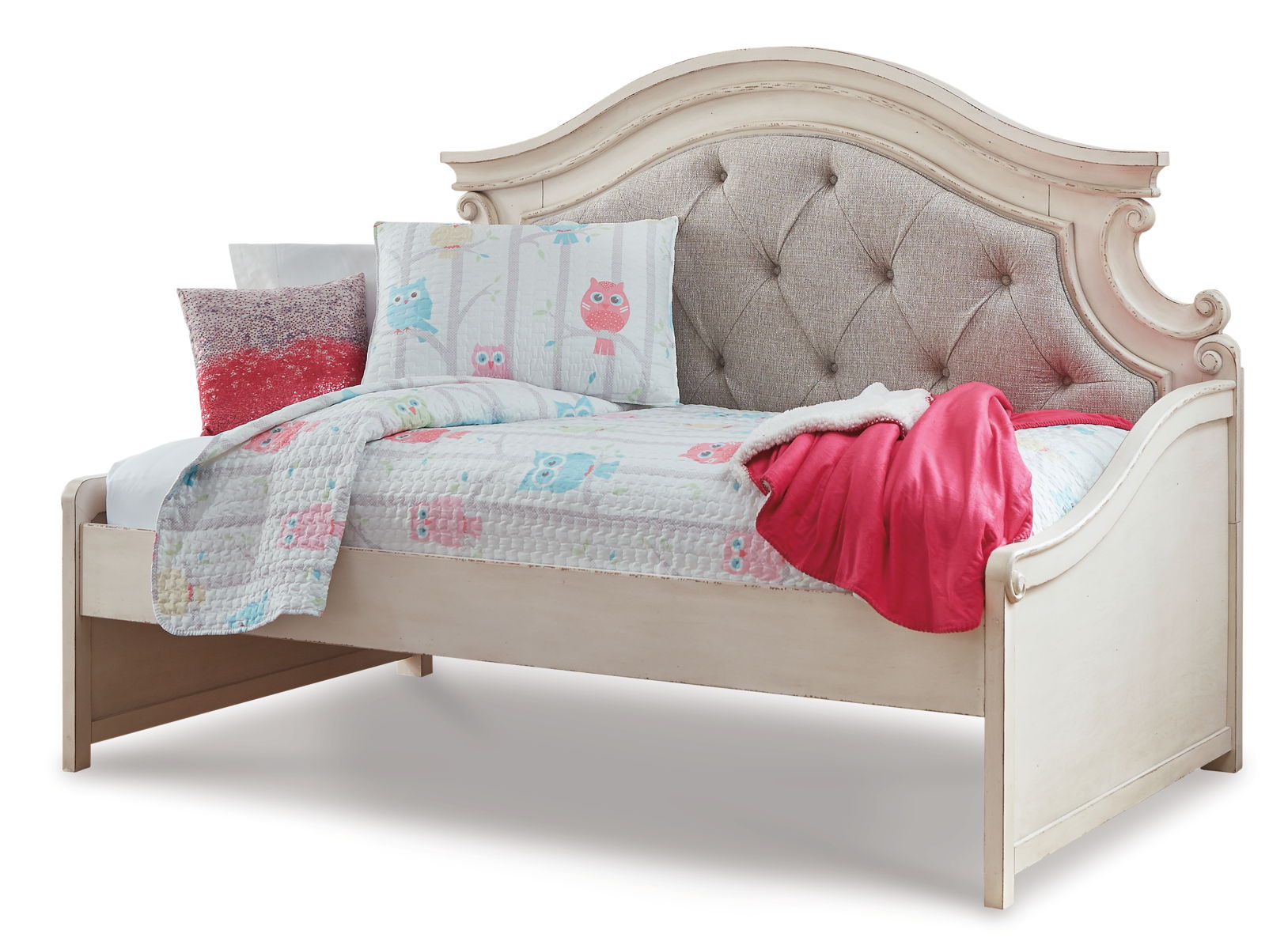 Realyn - Twin Day Bed With Storage - Chipped White - Image 7