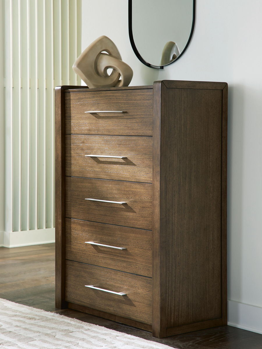 Marxmore - Five Drawer Chest - Brown - Image 5
