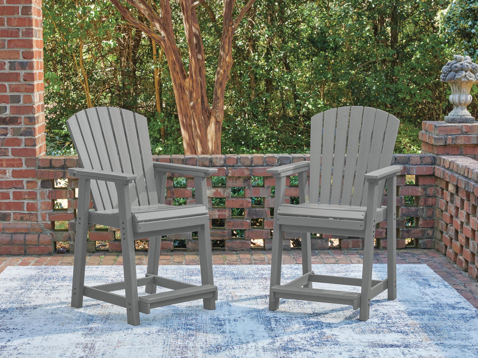 Sanctuary Beach - Barstool (Set of 2) - Dark Gray - Image 6
