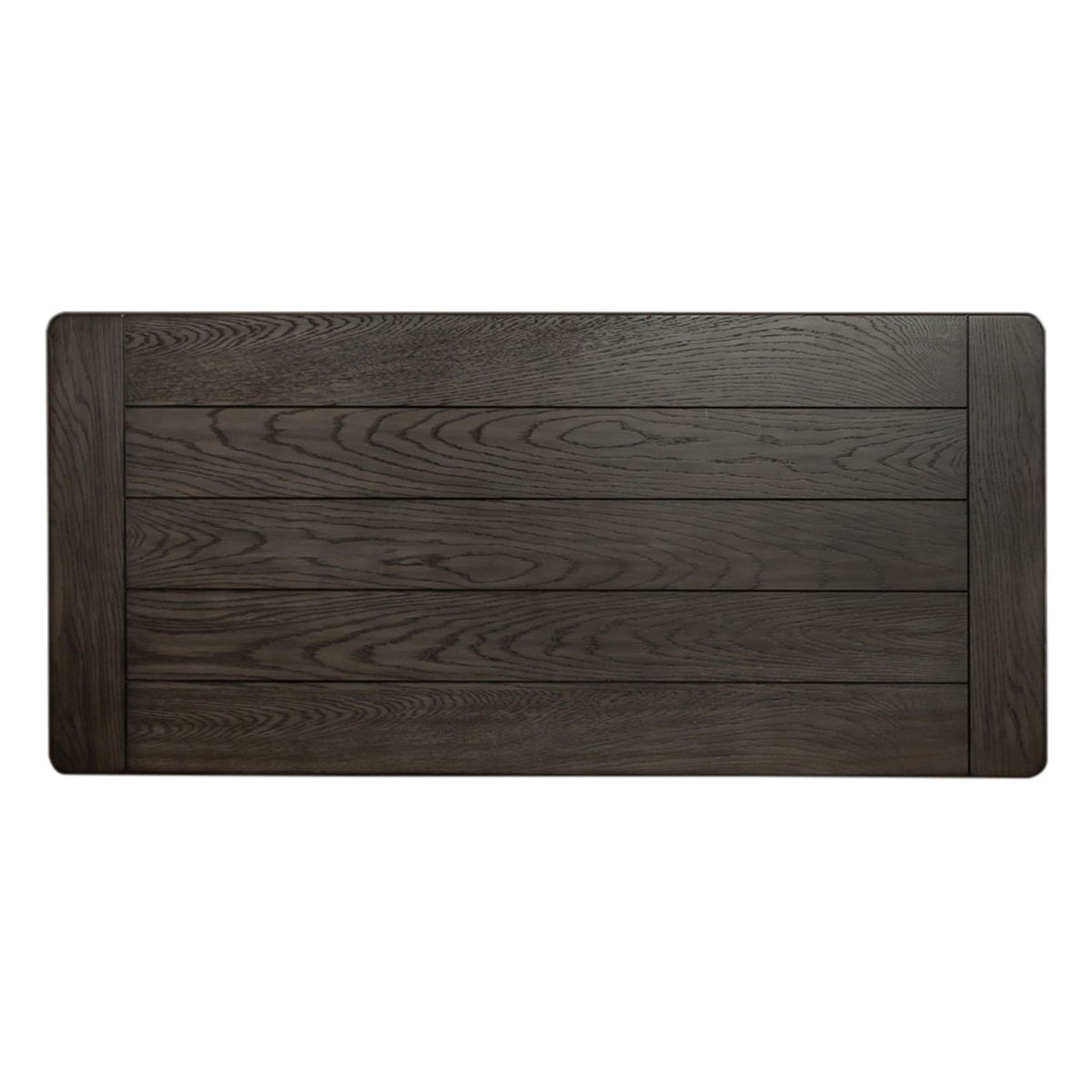 Allyson Park - Writing Desk - Wirebrushed White / Charcoal - Image 2
