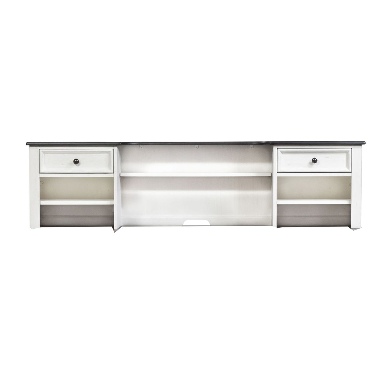 Allyson Park - Hutch - Wirebrushed White / Charcoal - Image 2