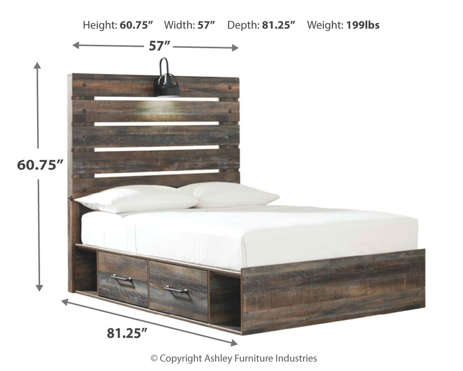 Drystan - Panel Bed - Image 2