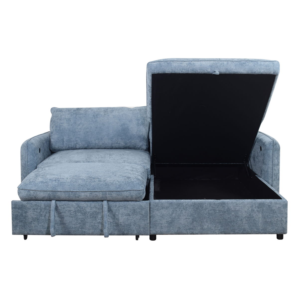 Finn - 2 Piece Sectional (LAF Sofa/Chaise) - Blue - Image 2
