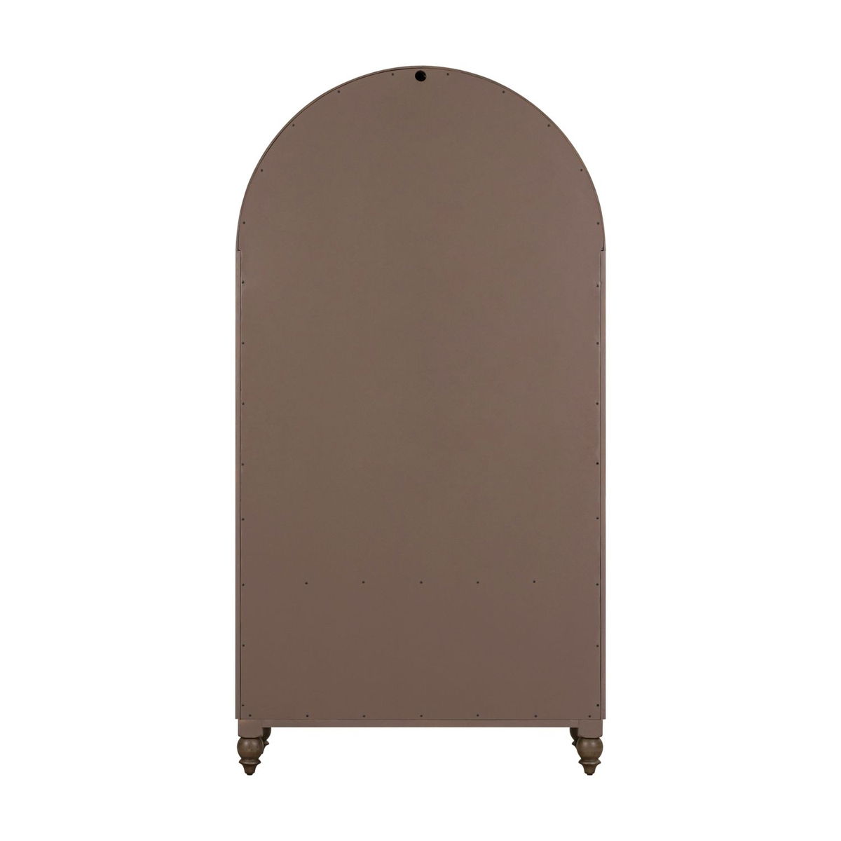 Americana Farmhouse - Arched Display Cabinet - Dusty Taupe - Image 6