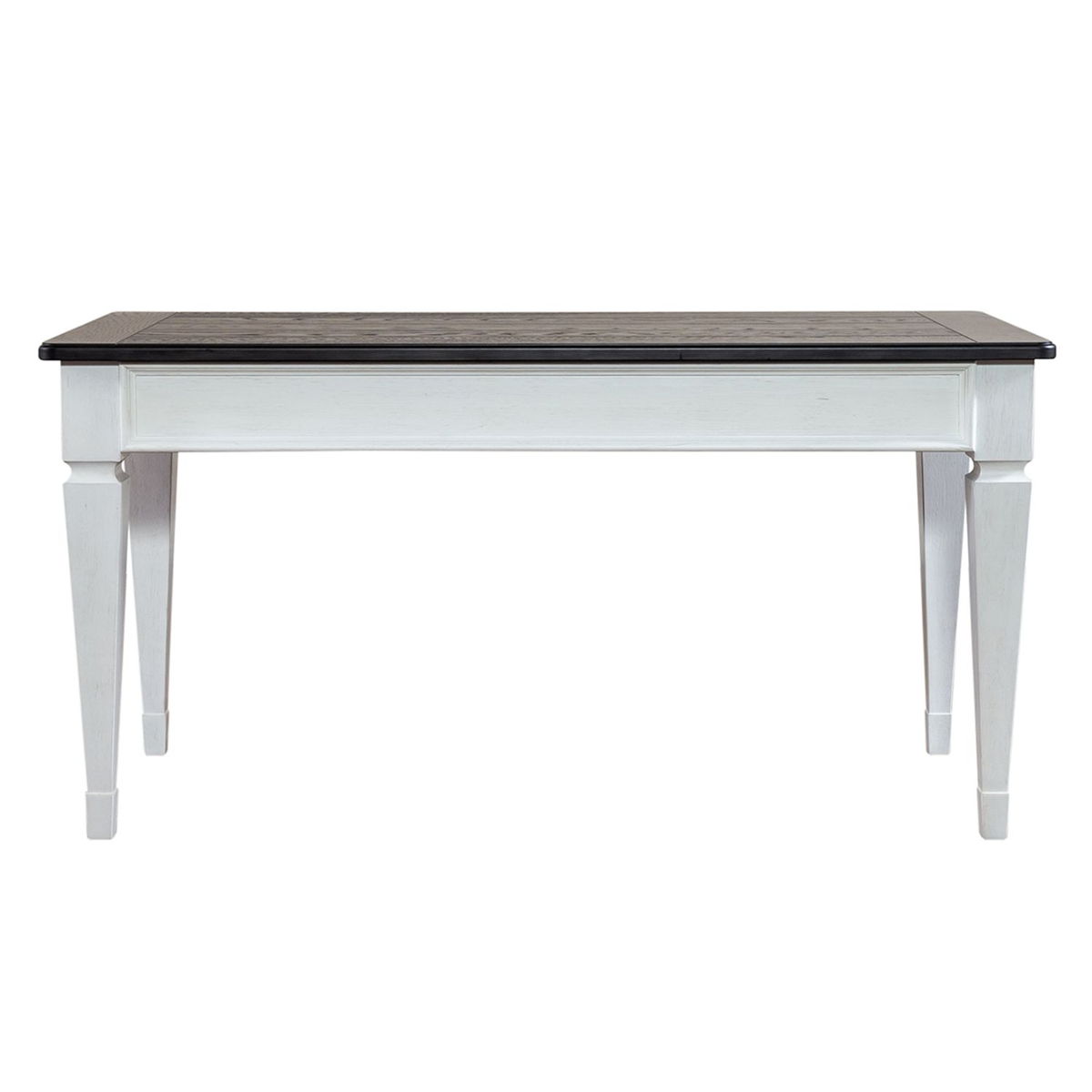 Allyson Park - Writing Desk - Wirebrushed White / Charcoal - Image 6