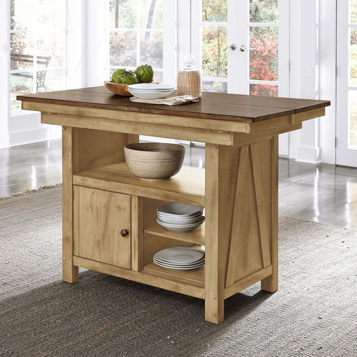 Lindsey Farm - Gathering Table Set - Natural & Brown - Image 2