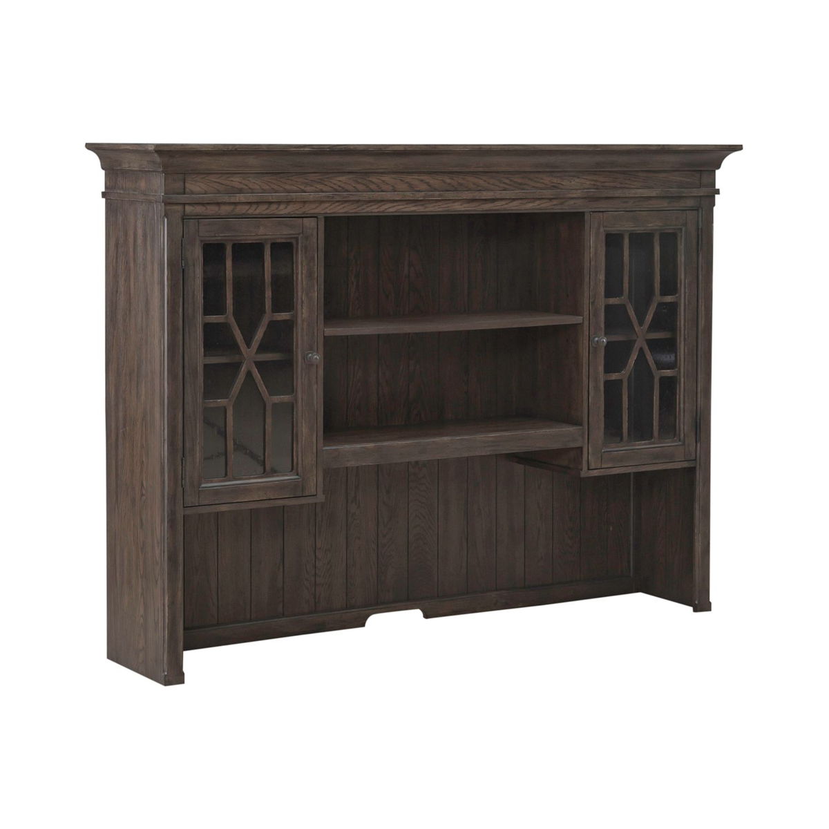 Paradise Valley - Executive Credenza Hutch - Saddle Brown - Image 4