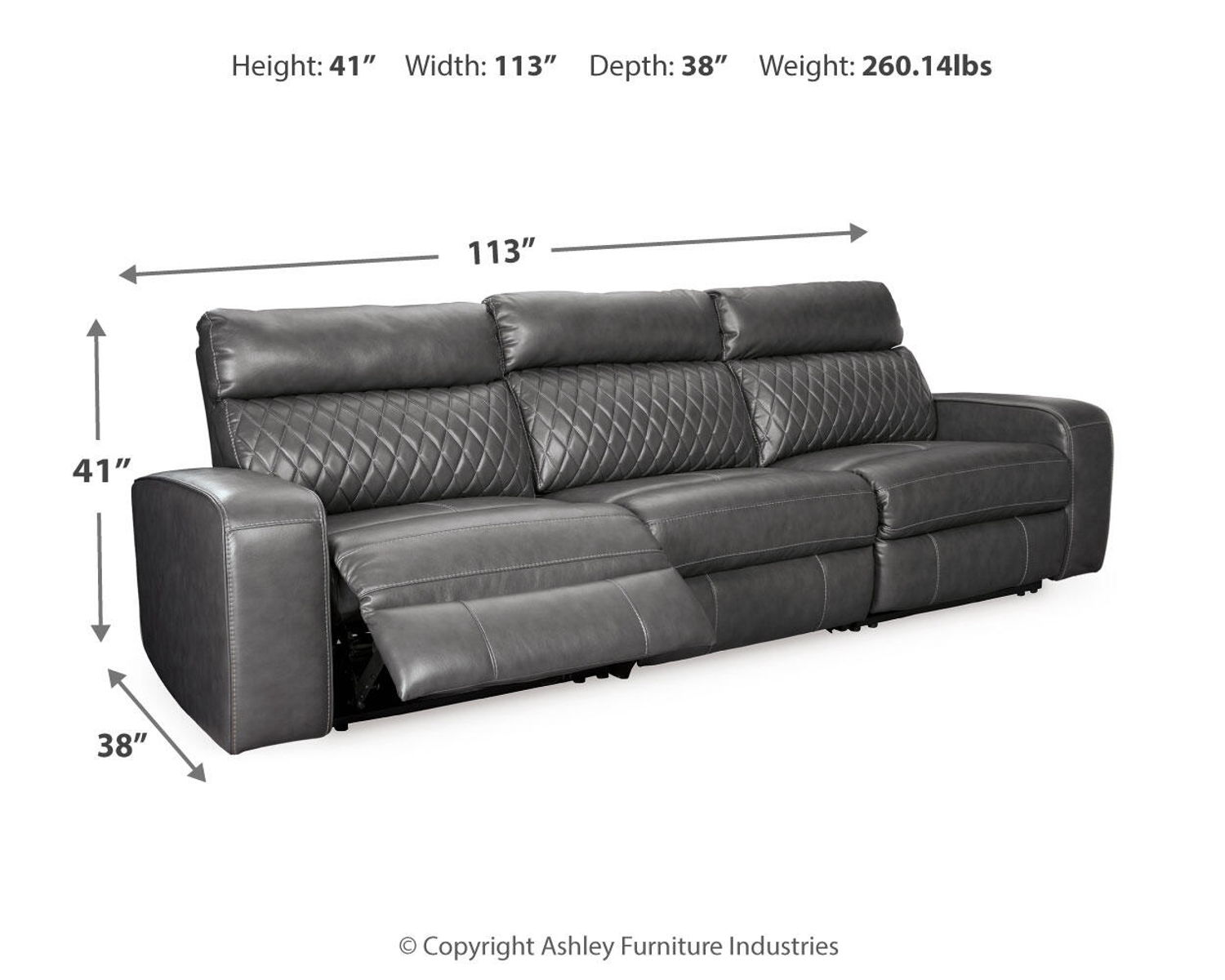 Samperstone - Power Reclining Sectional - Image 17