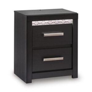 Shoralli - Two Drawer Night Stand - Black