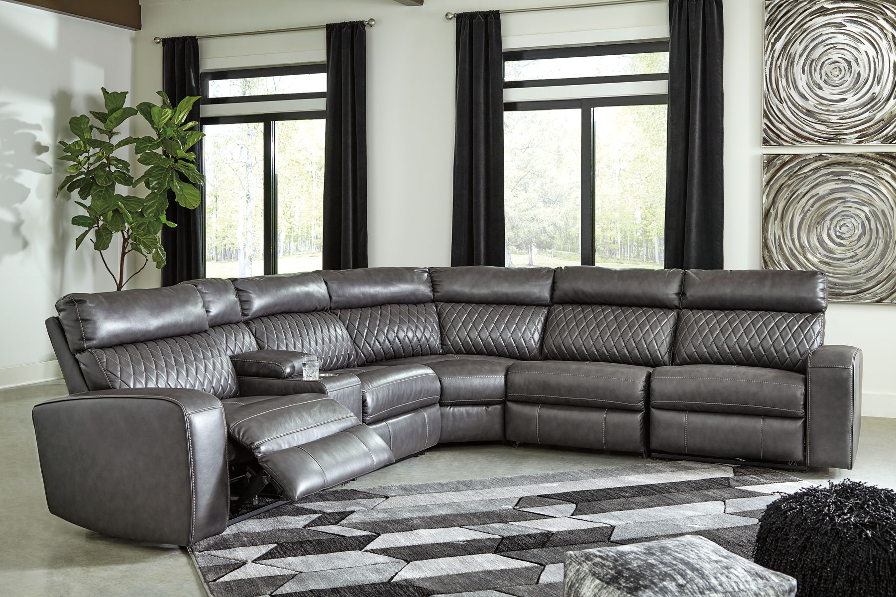 Samperstone - Power Reclining Sectional - Image 7