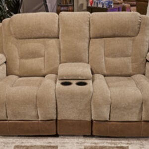 Mixed Motion - Power Reclining Loveseat With Console / Adjustable Headrest