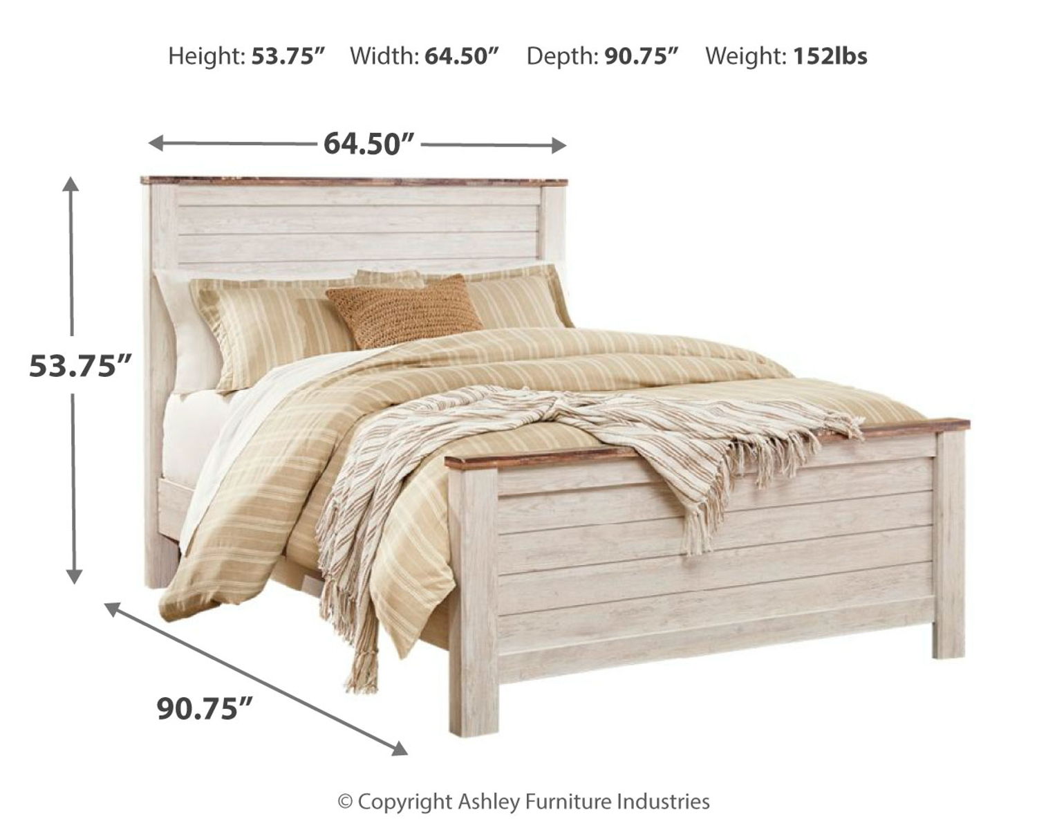 Willowton - Panel Bed - Image 15