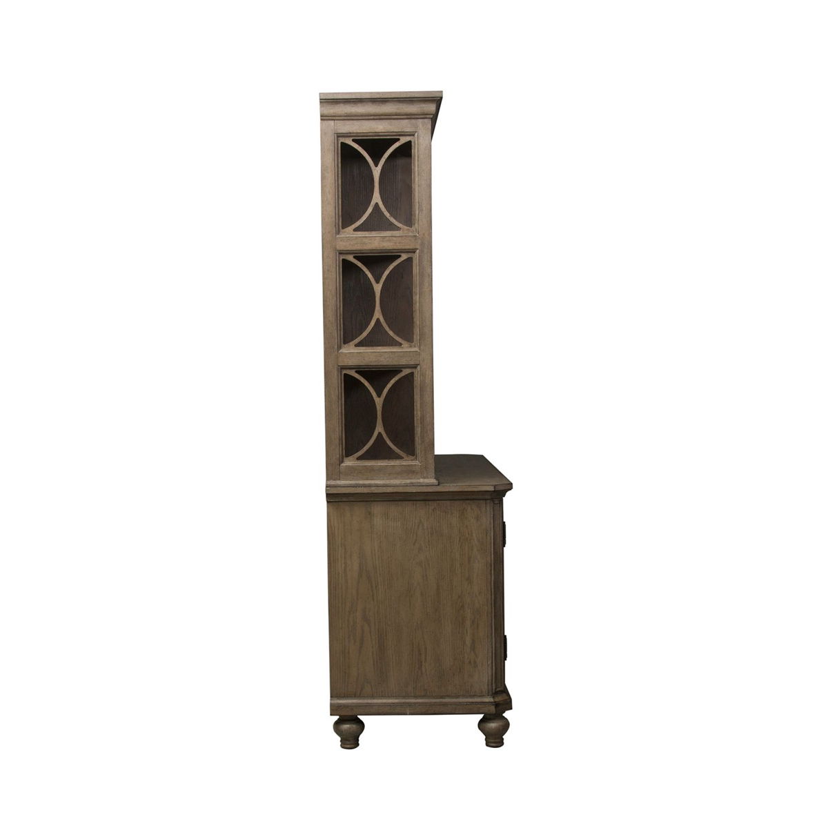 Simply Elegant - Credenza & Hutch - Heathered Taupe - Image 6