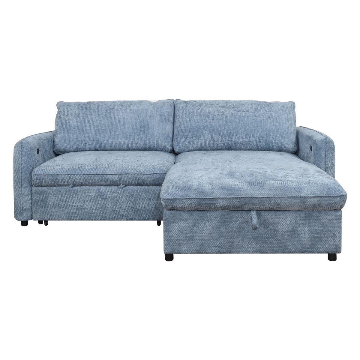 Finn - 2 Piece Sectional (LAF Sofa/Chaise) - Blue - Image 5