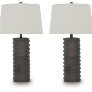 Neilett - Poly Table Lamp (Set of 2) - Antique Brown