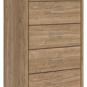 Gramburg - Five Drawer Chest - Warm Natural Brown