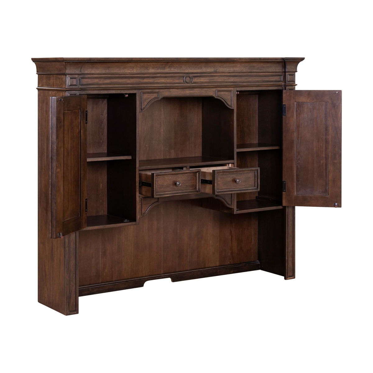 Providence Park - Jr Executive Credenza Hutch - Chateau Brown - Image 2