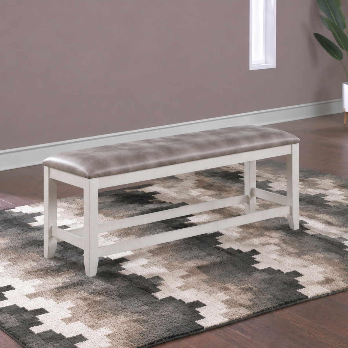 Richland - Counter Height Bench - White - Image 6