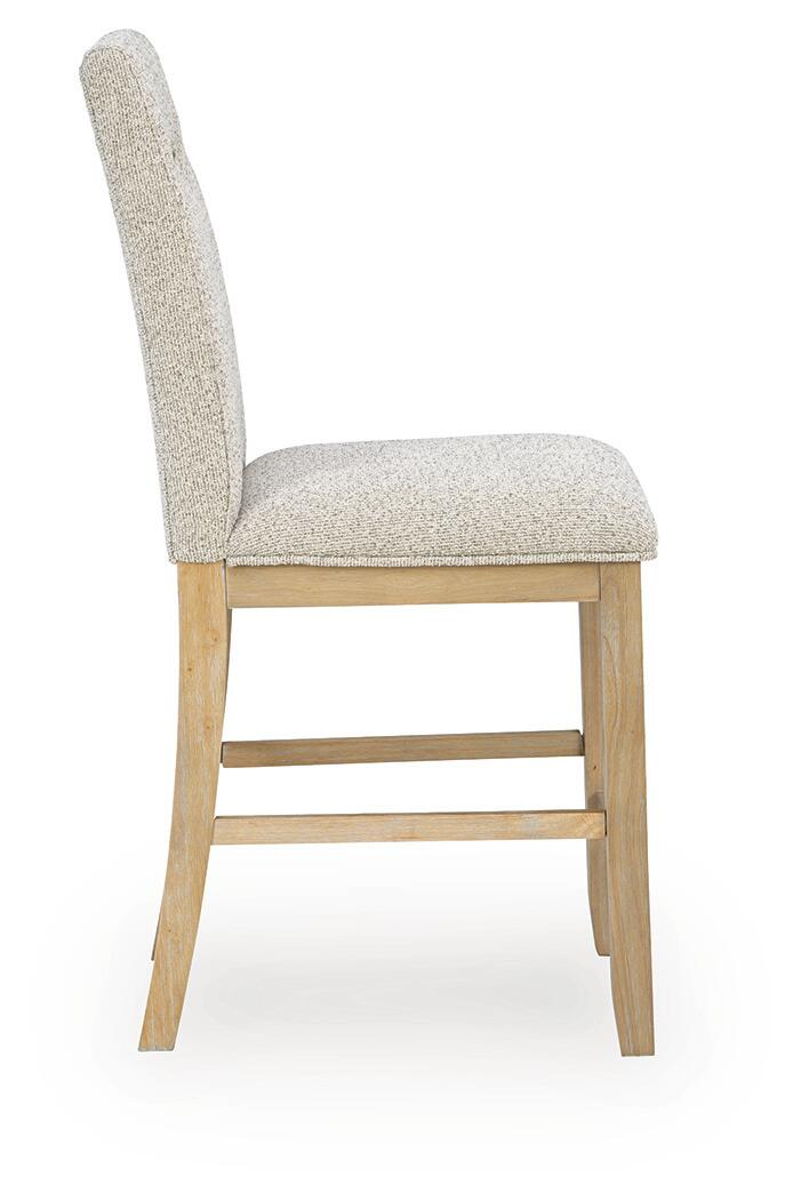 Lasinger - Upholstered Barstool (Set of 2) - Light Brown - Image 7